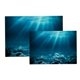 thumbnail image 1 of 2 Piezas Acuario 3D De Fondo Pecera PVC Decoración De Pared Pintura S / M, 1 of 9