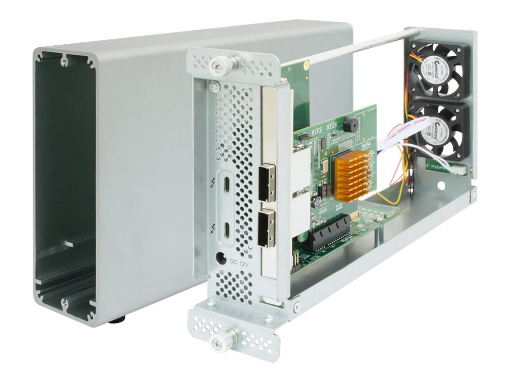 HighPoint RocketStor 6661A - Storage controller (RAID) with power indicator  - 8 Channel - SATA 6Gb/s / SAS 6Gb/s - Thunderbolt 3