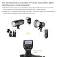 thumbnail image 5 of Godox V350S TTL Flash forSony 2.4G GN36 1/8000s HSS 500 Full Power 0.1s-1.7s Recycle w/2000mAH Rechargeable Battery Speedlite forSony A7RIII A7RII A7R A58 A99 ILCE6000L A77II RX10 A9 etc (V350-S), 5 of 10