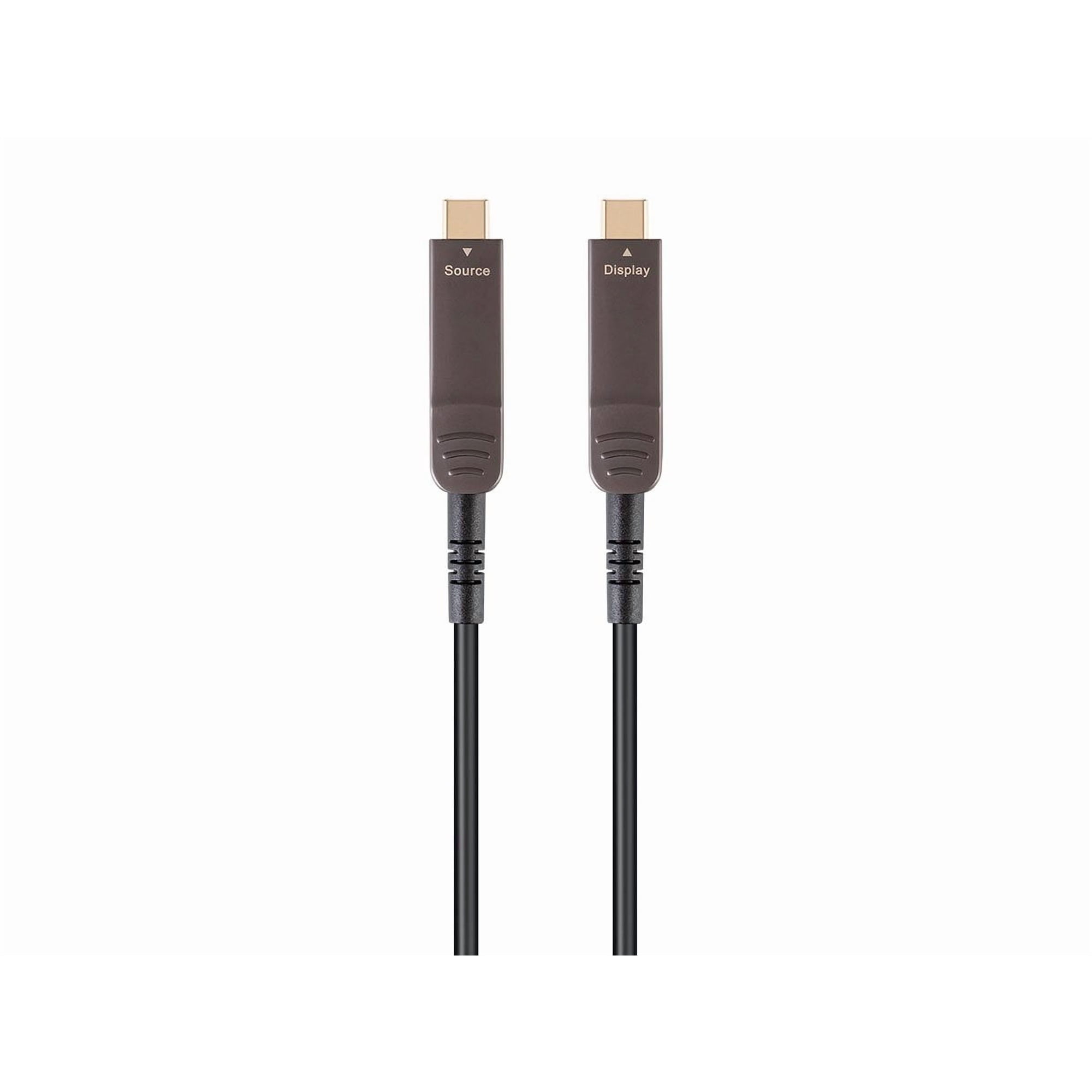 Monoprice USB 3.1 Type-C to Type-C Video Cable - 75ft, 4K@60Hz, Fiber Optic, AOC, Transmits Up To 100ft, Gold Plated Connectors - SlimRun AV Series