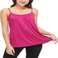thumbnail image 1 of CHUANK Débardeurs avec Soutien-Gorge Intégré pour Femmes Bretelles Spaghetti Réglables Débardeur Sans Manches Été, 1 of 6