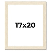 17x20 Frame White Real Wood Picture Frame Width 1.5 inches | Interior Frame Depth 0.5 inches | Barn