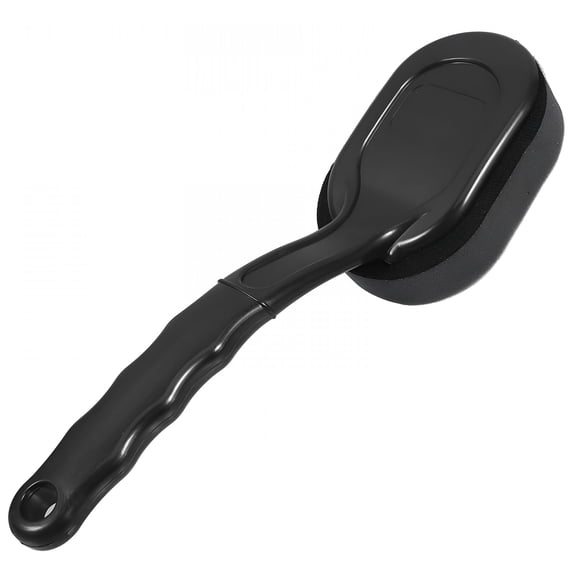 ACDANC Tire Shine Brush with Replaceable Handle, Soft Sponge Wheel Dressing Applicator for Car Detailing, Vehicle Maintenance, Rim Cleaning, Black