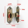 thumbnail image 3 of 90 Degree Stainless Door Latch Sliding Screen Door Latch Barn Door Lock Hasp, 3 of 8