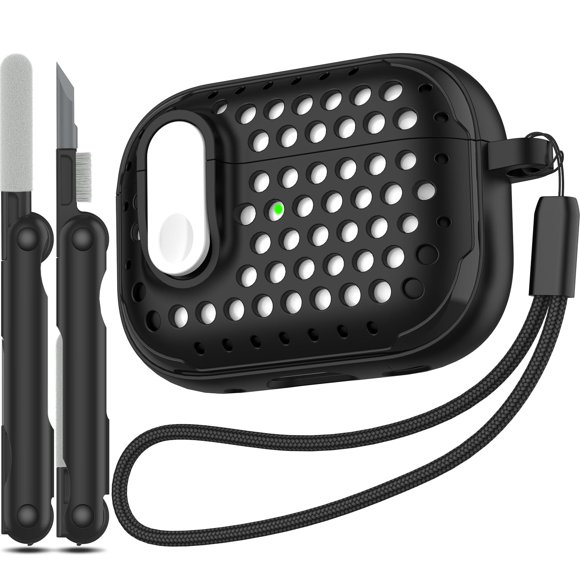 Funda protectora RFUNGUANGO AirPods Pro de segunda generación con kit de limpieza