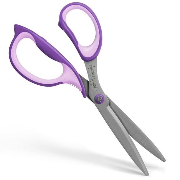 Ashton and Wright - Precision SG - Soft Grip Scissors - 210mm / 8” - Steel Blades - Purple - Left-Handed