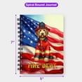 thumbnail image 5 of Firefighter Goldendoodle Hero Rescue Fire Dept Fireman USA Flag Spiral Bound Journal Doodle Dog Lover Gifts Idea 5x7in Spiral Notebook - 02026, 5 of 5