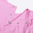 thumbnail image 4 of WOYY Toddler Girls Summer Outfits Ruffle Short Sleeve T Shirt Shorts Set, Sizes 3M-3T, 4 of 8