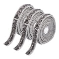 thumbnail image 1 of Unique Bargains 3 Pcs Rubans en Résine avec Strass 3 Yards Autocollants Gris Bandes de Strass, 1 of 7