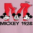 thumbnail image 3 of Disney - Mickey & Friends - Large Letter M - 1928 - Glitch - Women's Racerback Tank Top, 3 of 5