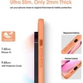 thumbnail image 4 of Liquid Silicone Case for iPhone 13, [Camera Protection] [Anti Fingerprint] [Wireless Charging] 4 Layer Phone Case Protective Cover, Built-in Microfiber Case Cover, 6.1", Orange, 4 of 14