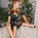thumbnail image 4 of Fotbe Floral Fox Pijama Estampada de 2 Piezas para Niños – Ropa de Dormir de Manga Corta Cómoda para Niños y Niñas, Camiseta y Shorts de Algodón-X-Large, 4 of 6