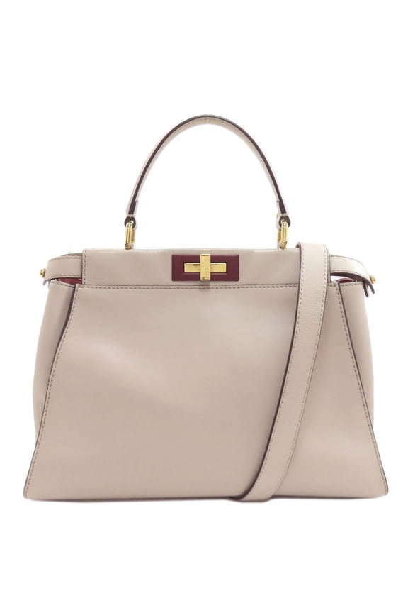 Pre-Owned Fendi Peekaboo 2-Way Handbag, Calfskin, Women's