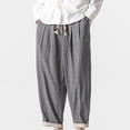 thumbnail image 6 of YUELONGHU Adult Men Casual Pants Mens Business Casual Pants Athletic Fit Men's Slim Straight Point Pants Summer Casual Pants Men's Breathable Pants, 6 of 6