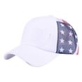 thumbnail image 2 of American Flag Baseball Cap Fourth of July Hat Outdoor Beach Sun Protection Patriotic Hat Red White Blue Baseball Hat Patriotic Baseball Cap Patriotic Festival Party, 2 of 9
