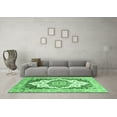 thumbnail image 3 of Ahgly Company Indoor Square Abstract Emerald Green Modern Area Rugs, 4' Square, 3 of 4