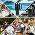 thumbnail image 4 of AYAOQIANG 40 oz Tumbler with Handle and Straw Lid Insulated Tumblers Cups with Lids Straws Double Wall Vacuum Leak Proof Stainless Steel 40oz Tumbler Travel Mug Gifts for Men or Women, 4 of 7