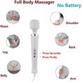 thumbnail image 7 of Dingrich 10 Speeds Wired Powerful Handheld Electric Back Massager with Strong Vibrations, Personal Therapy Massager for Muscle Aches, Sports Recovery, Body Pain (White), 7 of 7