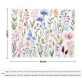 thumbnail image 2 of Watercolor Floral Bouquets Blankets Bedroom Living Room Sofa Throw Blankets for Beds, 2 of 6