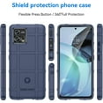 thumbnail image 2 of Slim Fit Phone Case for Motorola Moto G72, Rugged Shield Phone Case with Military Grade Shockproof Protection and Camera Lens Protection Cover for Moto G72, HD Blue, 2 of 8