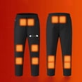 thumbnail image 2 of Wyobmus Heated Pants for Men Women Electric Usb 21 Heating Zones 3 Temperature Control Elastic Waist Drawstring Trousers Winter Warm,Battery Not Included A-Black, 2 of 9