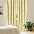 thumbnail image 2 of Ambesonne Citrus Window Curtains, Lemons and Oranges Pattern, Each 28" W x 95" L, Yellow Green Multicolor, 2 of 4