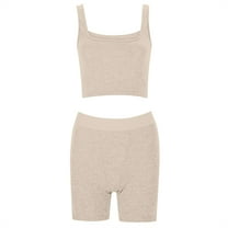 Hauaitttt Striped Knit Lift High Waisted Shorts Sports Casual Suit for Women Bathing Suits Shorts for Women plus Size Full Body Suit for Women Two Piece Outfits for Juniors Bathing Suits Strapless