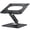Black, variant on Lsx7 Laptop Stand With 360 Rotating Base  Adjustable Notebook Riser Foldable Computer Holder Compatible 10-15.6" Laptops (silver)