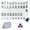 dark blue, variant on American Mahjong Tile Set - 4 Layer, 160 Pcs Premium Acrylic American Set with Tile Bag, Clear Engraved with Dice for Adults, Portable Home Travel Social Gathering