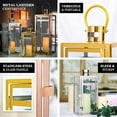 thumbnail image 4 of Efavormart 12.5" GOLD Stainless Steel Lantern Candle Holder Tabletop Centerpiece, 4 of 9