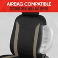 thumbnail image 6 of Motor Trend SpillGuard 2 Beige Seat Covers for Cars & Seat Covers for Trucks - Neoprene Lining Waterproof Car Seat Covers Front Seats Only - SUV Seat Covers Protector - Forros Para Asientos de Carro, 6 of 7