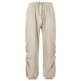 thumbnail image 2 of JXMVOJ Mens Cotton Linen Drawstring Pants Elastic Waist Casual Jogger Yoga Pants Men's Casual Pants Loose Fast Drying Pants, 2 of 9