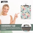thumbnail image 4 of Fashion Clipboard, Floral Design, Standard A4 Letter Size, 12.5" x 9", Wooden Clipboard, Low Profile Clip, Retractable Hanging Tab, Decorative Clipboard, by Better Office Products (Victorian Floral), 4 of 5