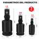 thumbnail image 3 of 3 Nudos De Impacto  Lab.G Flexibles 3/8 Y 1/2 Y 1/4 Para Matra Negro, 3 of 5