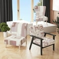 thumbnail image 2 of Designart "Pink Geometric Form Windows II" Upholstered Transitional Accent Chair - Arm Chair, 2 of 5