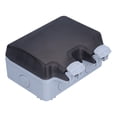 thumbnail image 4 of Waterproof Dual Power Socket, Flame Retardant Panel Weatherproof  Design European Standard Waterproof Socket  For Construction Sites For Factories, 4 of 8