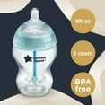 thumbnail image 3 of Tommee Tippee Anti-Colic Baby Bottles (9oz, 3 Count) | Slow Flow Breast-Like Nipple, Unique Anti-Colic Vent, 3 of 9