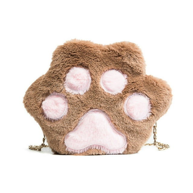 Bandolera de peluche Bear Paw Anime para niños de 2 a 10 años