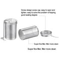 thumbnail image 6 of AFQH Floating Stainless Steel Mesh Tea Infuser Oval Loose Leaf Tea Steeper Soups Oil Spice Herb Tea Strainer Holders Filter for Kitchen Cooking Office Home Supplies, 6 of 7
