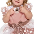 thumbnail image 3 of Disguise Rose Gold Minnie Mouse Girl's Halloween Fancy-Dress Costume for Toddler, 2T, 3 of 9
