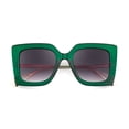 thumbnail image 3 of Gafas de Sol FEISEDY Tendencia Oversize Cuadradas con Incrustación de Perlas B2625, 3 of 7