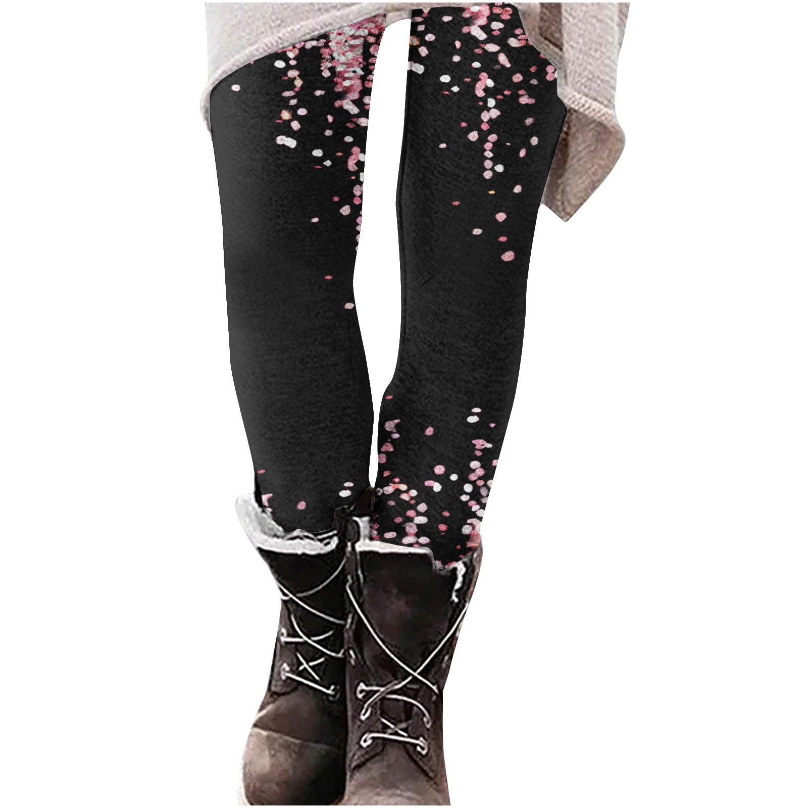 Legging De Yoga Noël Femme - Pantalon Thermolactyl Avec Ceinture Père Noël Rayée | Cadeau Décontracté Pour Fêtes Et Sport D'hiver