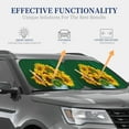 thumbnail image 3 of Goofa Sunflowers in Bucket Pattern 2 Piece Car Windshield Sun Shade Foldable | Front Windshield Shade for Sun, Heat and UV Rays | Sunshade for Car Front Window-Small, 3 of 7