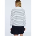 thumbnail image 4 of Free Assembly Women's and Women's Plus Sailor Collar Sweatshirt with Long Sleeves, Sizes XS-4X, 4 of 7
