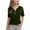 Army Green, variant on JTSRKL Kids Girls Cute Summer T-Shirts Casual Short Sleeve Button V Neck Solid Color Tunic Blouse Lightweight Soft Cotton Tees Tops Orange 7-8 Years