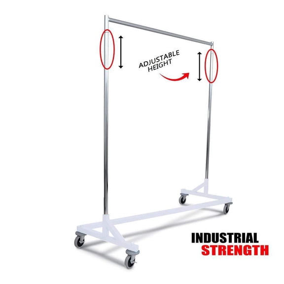 Only Hangers Industrial Strength Z Rack -White