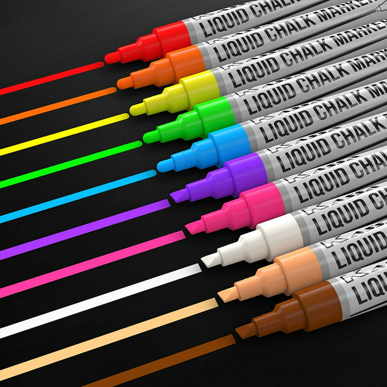 Wrea Neon Liquid Chalk Pen 8 Color 6Mm Marker Blackboard Glass