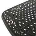 thumbnail image 4 of Mondawe 73"x 39" Rectangular Round Corner Cast Aluminum Dining Table with Umbrella Hole, 4 of 8