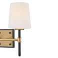 thumbnail image 6 of 56952BK-LCB Hinkley Lighting Saunders - 24W 2 LED Small Bath Vanity-10.75 Inch Tall and 13.75 Inch Wide-Black/Lacquered Brass Finish, 6 of 8