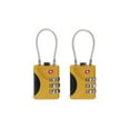 thumbnail image 6 of Brookstone Cable Lock TSA-Approved Keyless Luggage Lock with 3-Digit Combination 2 Pack, 6 of 7
